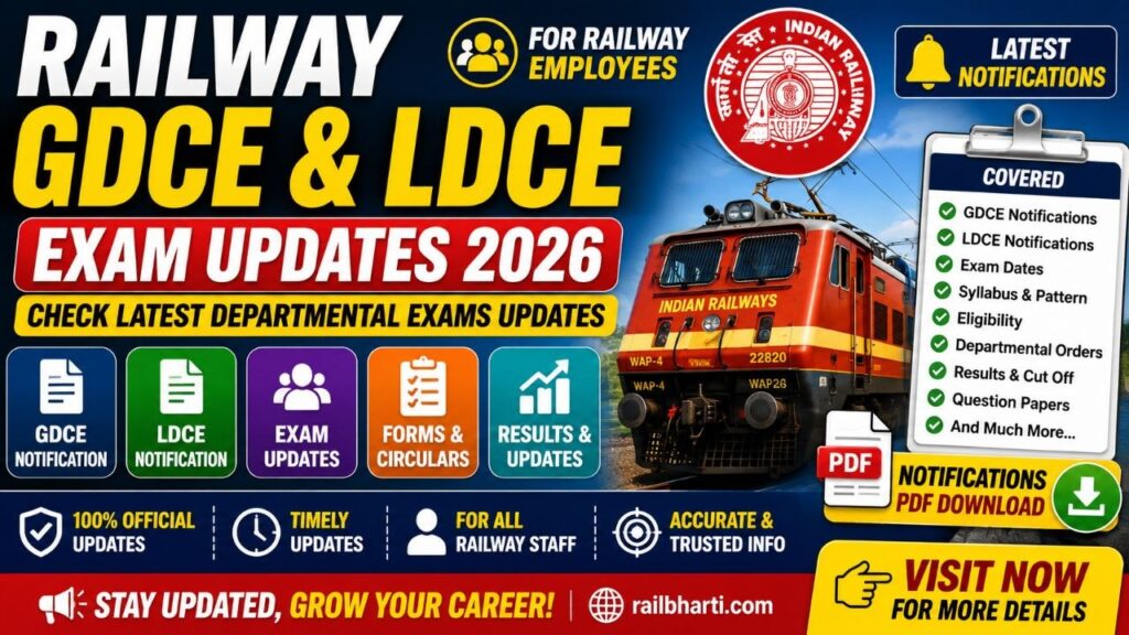 Railway GDCE LDCE Exam Updates