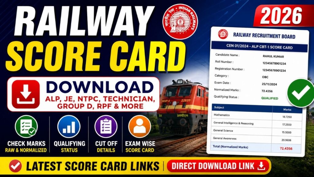 Railway Score Card Download